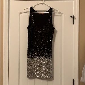 Black and Silver Party Dress